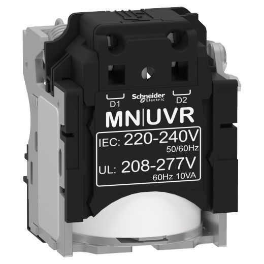 LV429407, MN undervoltage release, ComPacT NSX, 220..240V AC 50/60Hz, 208..277V AC 60Hz