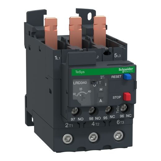 LRD340, Thermal overload relay TeSys Deca, 3P,  30..40A, 1NO+1NC, class 10A