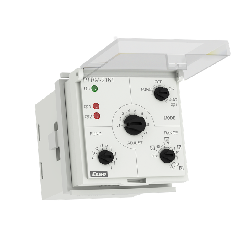PTRM-216T/UNI, Multifunction timer relay PTRM, potential free control signal, inst, 50ms..30days, 2CO, 12-240V AC/DC, plug in