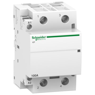 A9C20882, Contactor iCT, 2 poles, 2NO, 100A, 220..240V AC