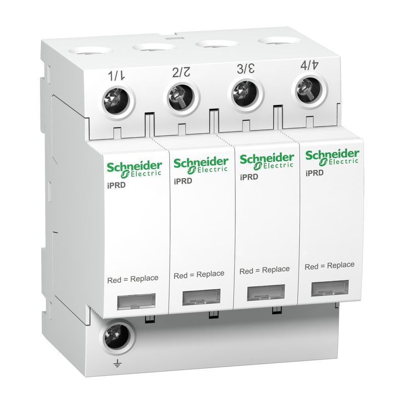 A9L40401, Modular surge arrester iPRD40r, 4P, 350V, remote transfert