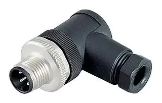 XZCC12MCM50B, Male connector XZCC, M12, 5 pin, elbowed, cable gland Pg 7