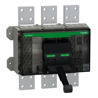 C250N3FM, MCCB, ComPacT NS2500N, 50kA/415VAC, 3 poles, fixed, manually operated, without control unit, 2500A