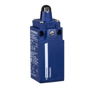 XCKN2102P20, Limit switch XCK, plastic roller plunger, 1NC+1NO, snap, M20