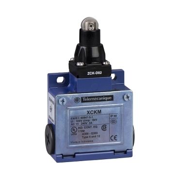 XCKM102H29, Limit switch XCK, steel roller plunger, 1NC+1 NO, snap action, M20