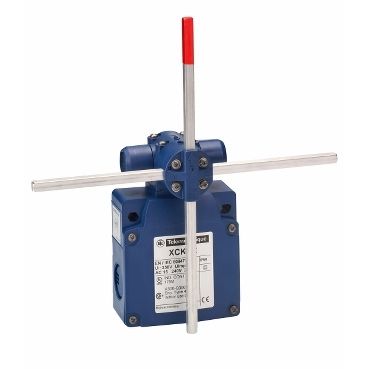 XCKVR54D1H29, Limit switch XCK, stay put crossed rods lever 6 mm, 2x(2 NC), slow, M20