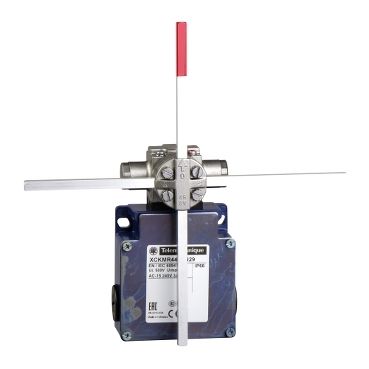 XCKMR44D2H29, Limit switch XCK, reverse head stay put crossed rods, 2x(NC+NO), slow, M20