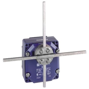 XCRF57, Limit switch XCR, metal stay put T rods lever square rod 6 mm, 2X(1NC+NO)