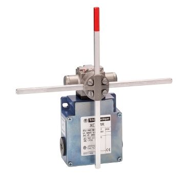 XCKMR54D1H29, Limit switch XCK, stay put crossed rods lever 6 mm, 2x(2 NC), slow, M20