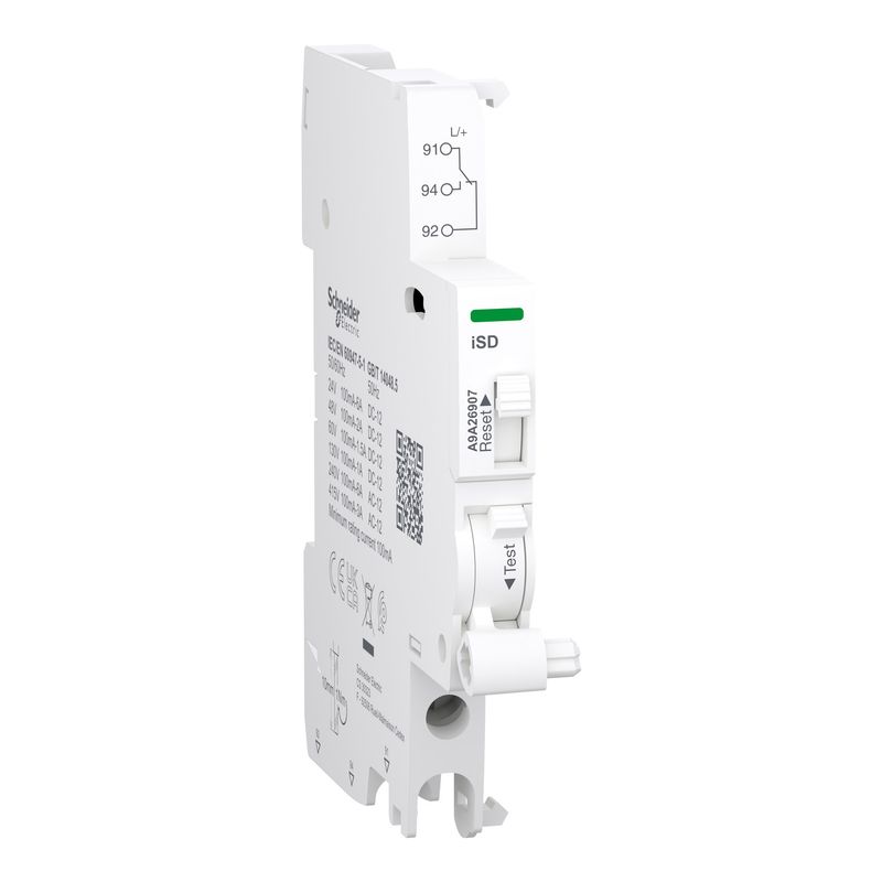 A9A26907, Auxiliary contact iSD, 1CO, 100mA..6A, 24V..415V AC, 24..130V DC