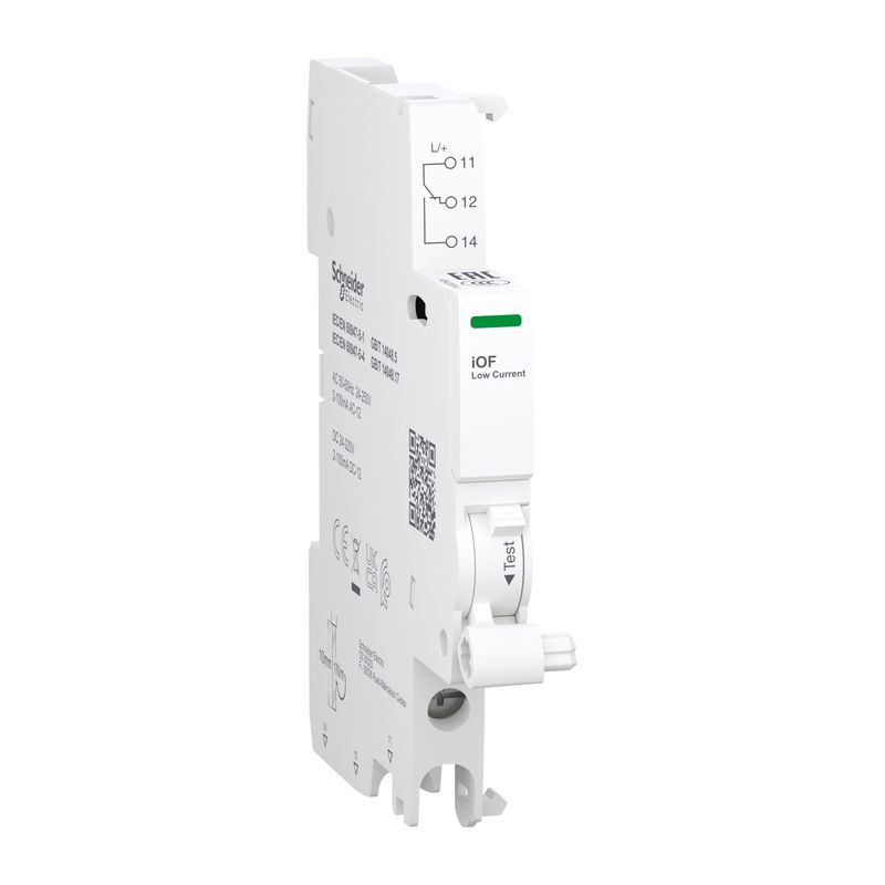 A9A26914, Auxiliary contact iOF, 1CO, 2mA..100mA, 24V..250V AC, 24..220V DC