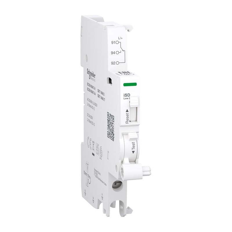 A9A26917, Auxiliary contact iSD, 1CO, 2mA..100mA, 24V..250V AC, 24..220V DC