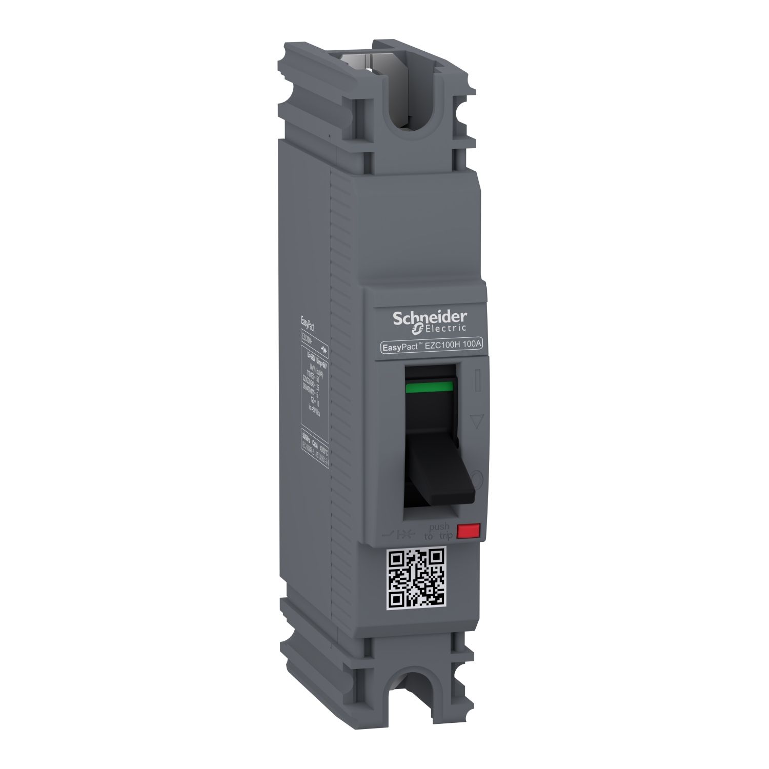 EZC100H1020, MCCB, EasyPact EZC100H, 25kA/240VAC, 1 pole, TMD 20A