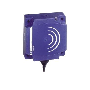 XS7D1A1PAL2, Inductive proximity XS7, 80x80x26, PBT, Sn=40mm, PNP, NO, 12..48V DC, cable 2 m