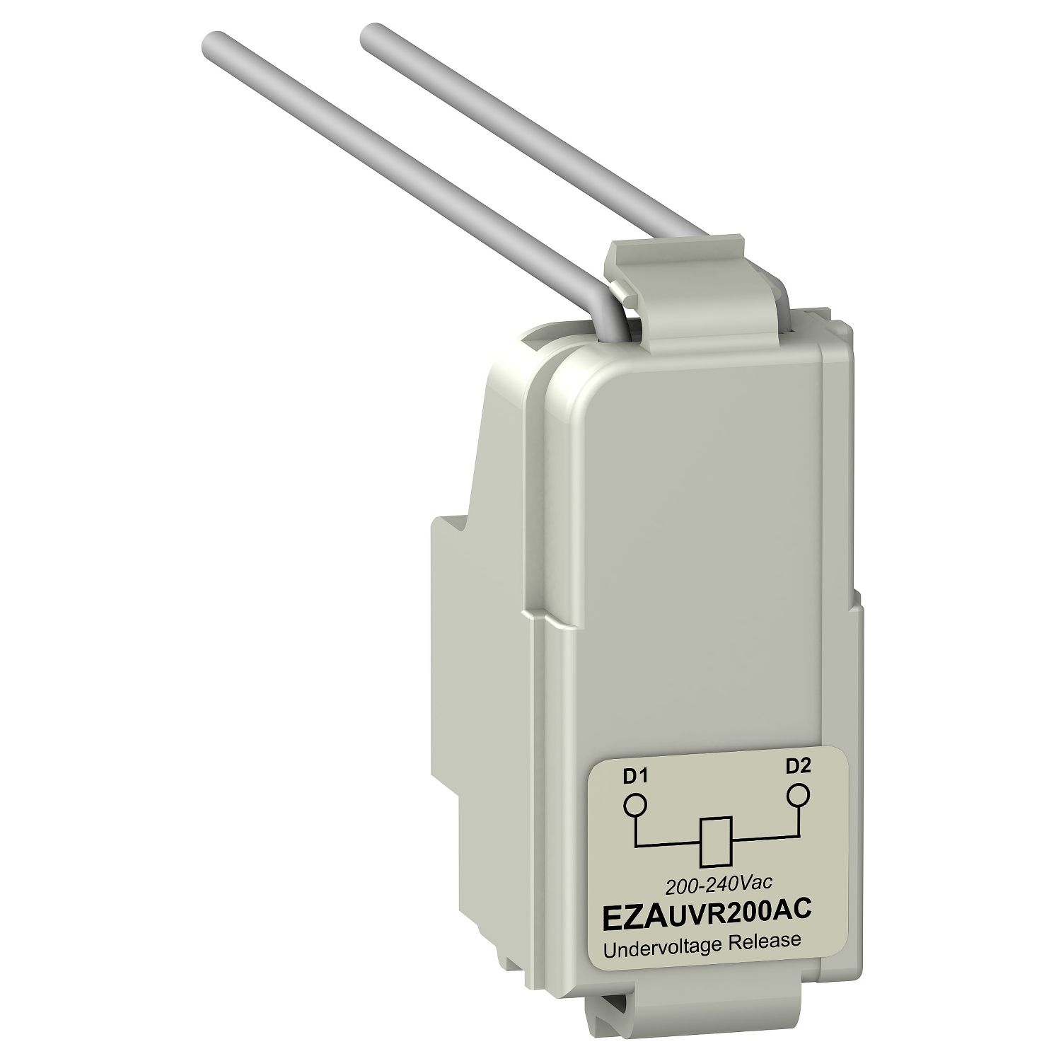 EZAUVR200AC, EasyPact EZC100, undervoltage release UVR, 200..277V AC