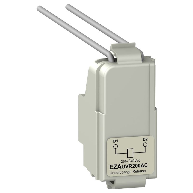 EZAUVR200AC, EasyPact EZC100, undervoltage release UVR, 200..277V AC