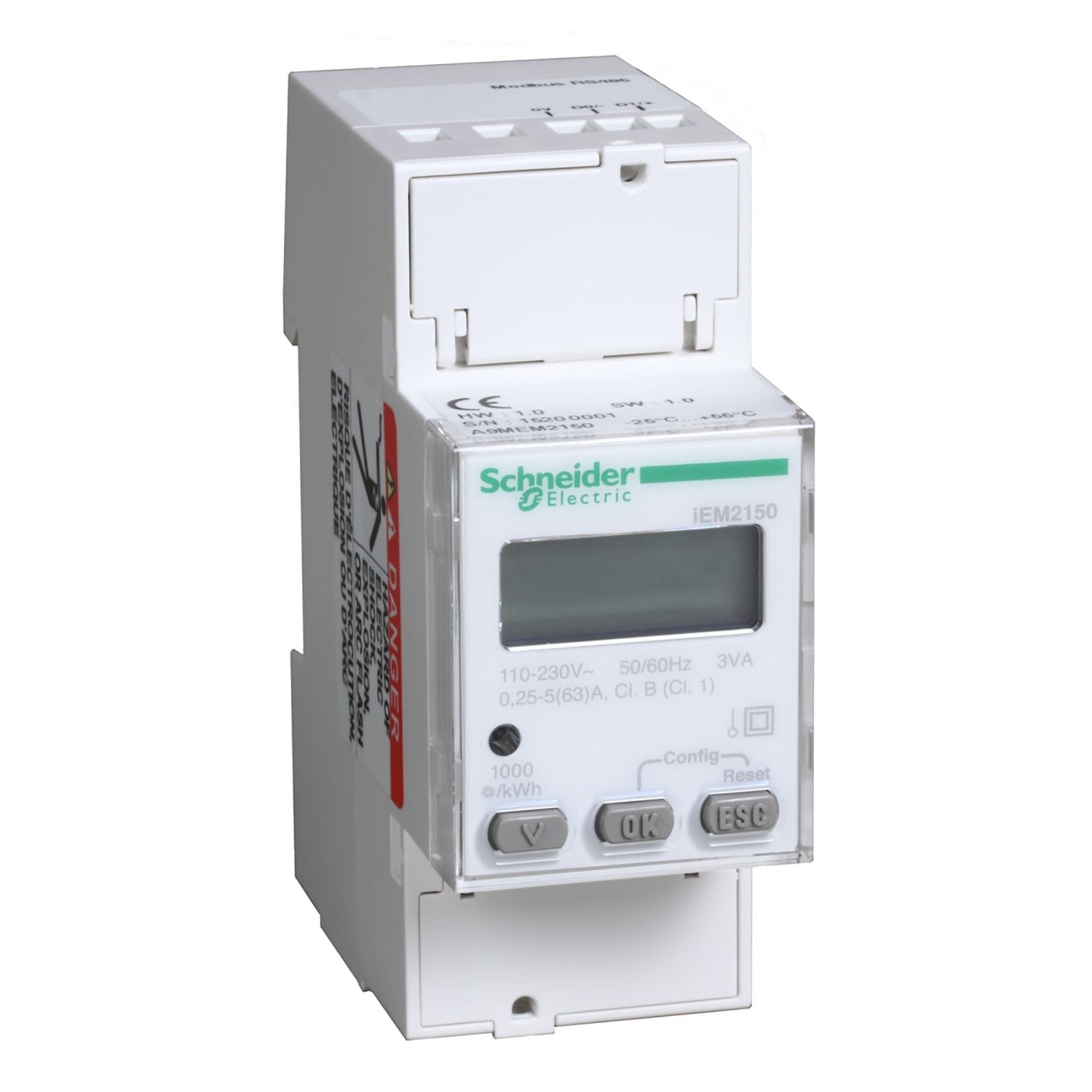 A9MEM2150, Energy meter iEM2105, 230V, 63A, Modbus
