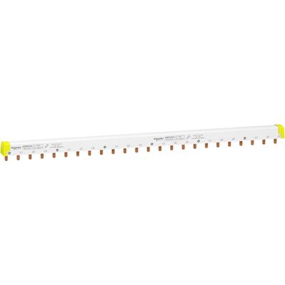 A9XPH424, Comb busbar A9X, 18mm pitch, 24 modules, 100A, 3L+N