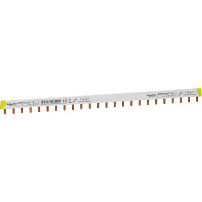 A9XPH124, Comb busbar A9X, 18mm pitch, 24 modules, 100A, 1L