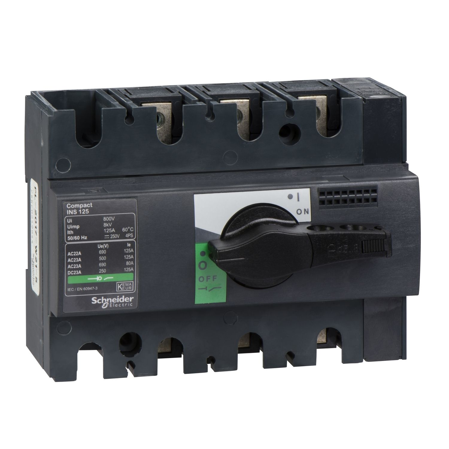 28910, Switch-disconnector Compact INS125, 3 poles, 125A
