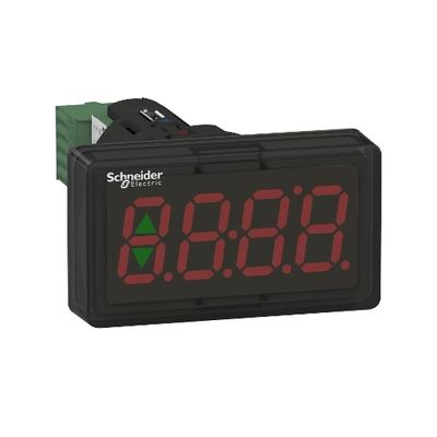 XBH1AA0R4, Display module XB5, Ø22, plastic, black, 4 digit red, LED display, 4..20mA input
