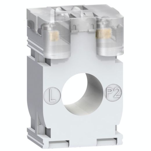 METSECT5CC010, Current transformer DIN mount, 100/5, for cables, Ø21