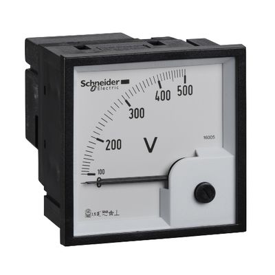 16005, Analog voltmeter VLT, 72x72mm, 0..500V