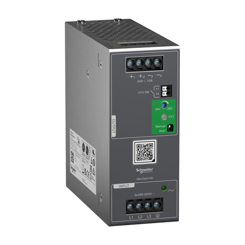 ABLU3A24100, Regulated power supply ABLU3, 3 phases 380..500V AC, 24V DC, 240W, 10A