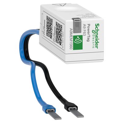 A9MEM1560, Energy sensor PowerTag A9M, 63A, 1P+N, top and bottom position