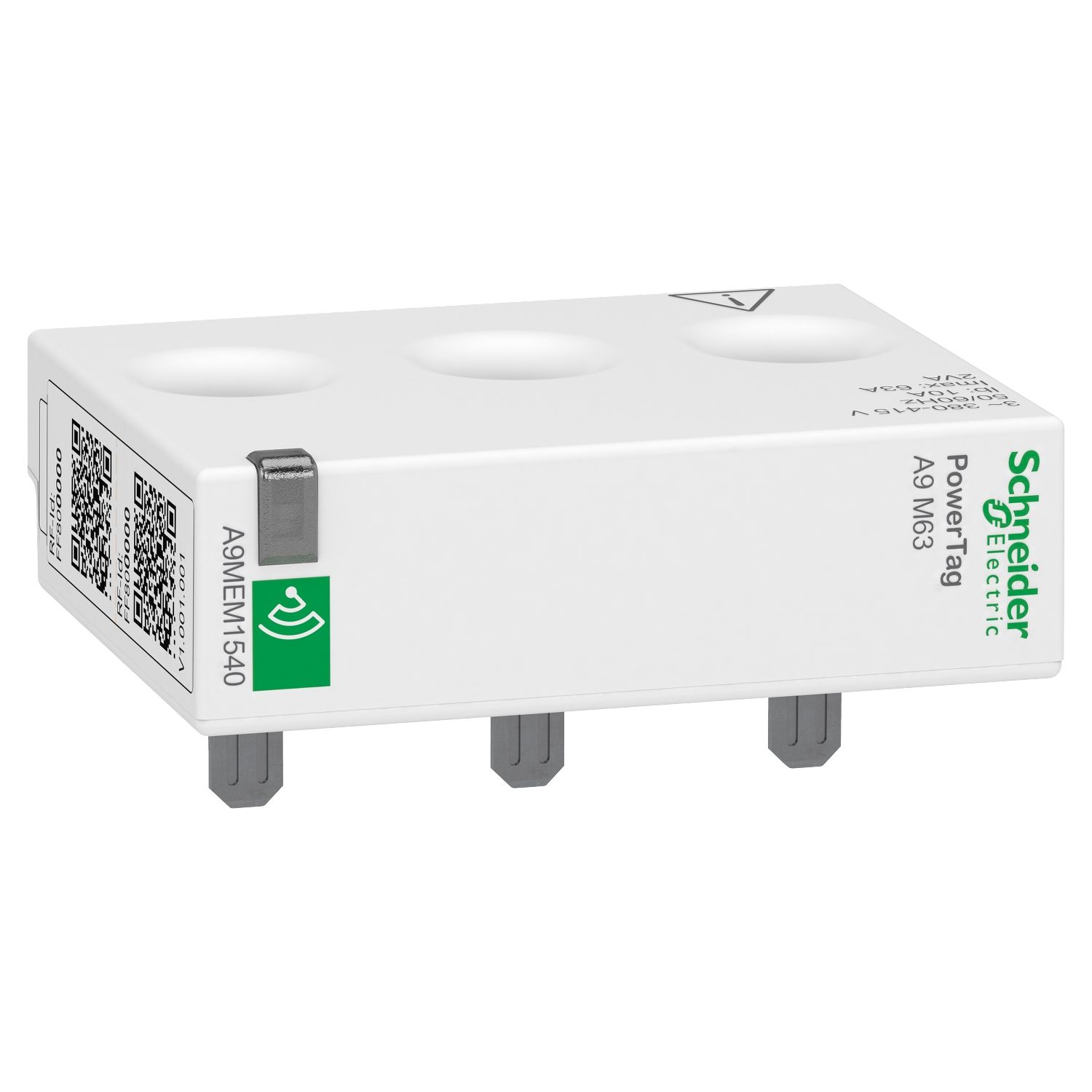 A9MEM1540, Energy sensor PowerTag A9M, 63A, 3P, top and bottom position