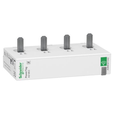 A9MEM1542, Energy sensor PowerTag A9M, monoconnect, 63A, 3P+N, bottom position