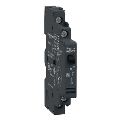 GVAM11, Add-on  contact blockTeSys GVA, 1CO, short-circuit signalling, side, GV2/GV3