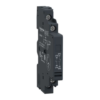 GVAN11, Auxiliary contact block TeSys GVA, 1NC+1NO, left side, GV2/GV3