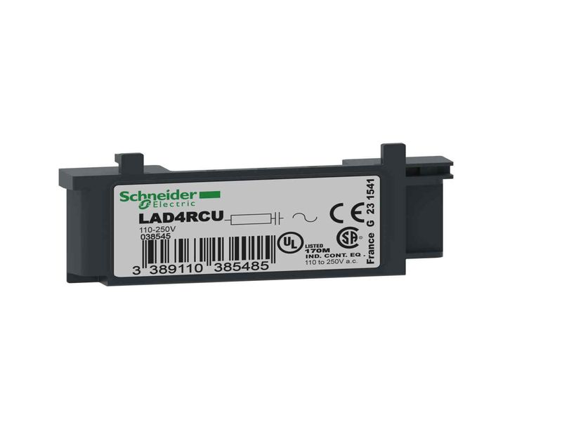 LAD4RCU, RC Transient Suppressor LAD4, LC1D09..38, 110..250V AC