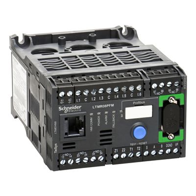 LTMR08PFM, Motor management controller TeSys T, profibus DP, 6 inputs, 3 outputs, 0.4..8A, 100..240V AC