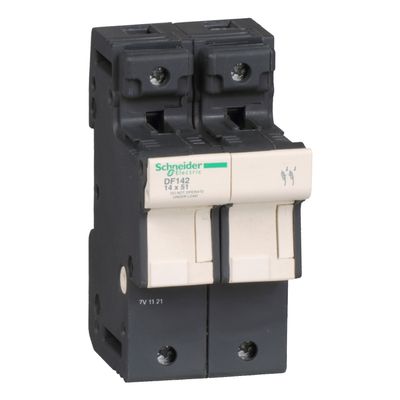 DF142, Fuse carrier TeSys DF, 2P, 50A, 690V AC, fuse size 14x51mm