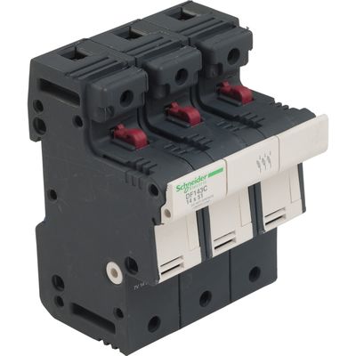 DF143C, Fuse carrier TeSys DF, 3P, 50A, 690V AC, fuse size 14x51mm