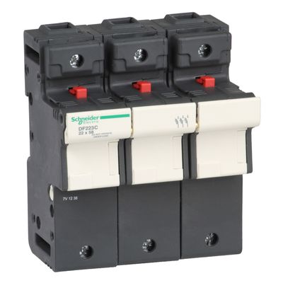 DF223C, Fuse carrier TeSys DF, 3P, 125A, 690V AC, fuse size 22x58mm