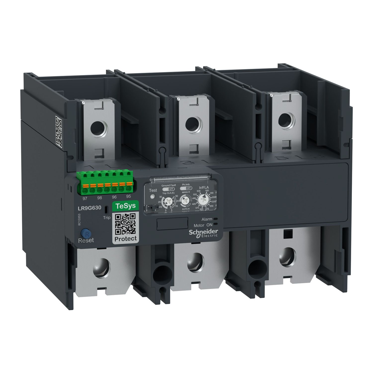 LR9G630, Electronic thermal overload relay TeSys LR9, 160..630A, class 5E..30E
