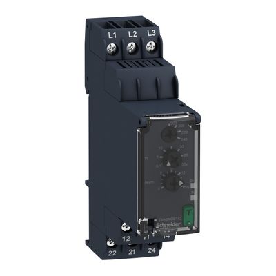 RM22TA31, 3-phase asymmetry control relay RM22, 8A, 2CO, 0.1..30s, 200..240V AC