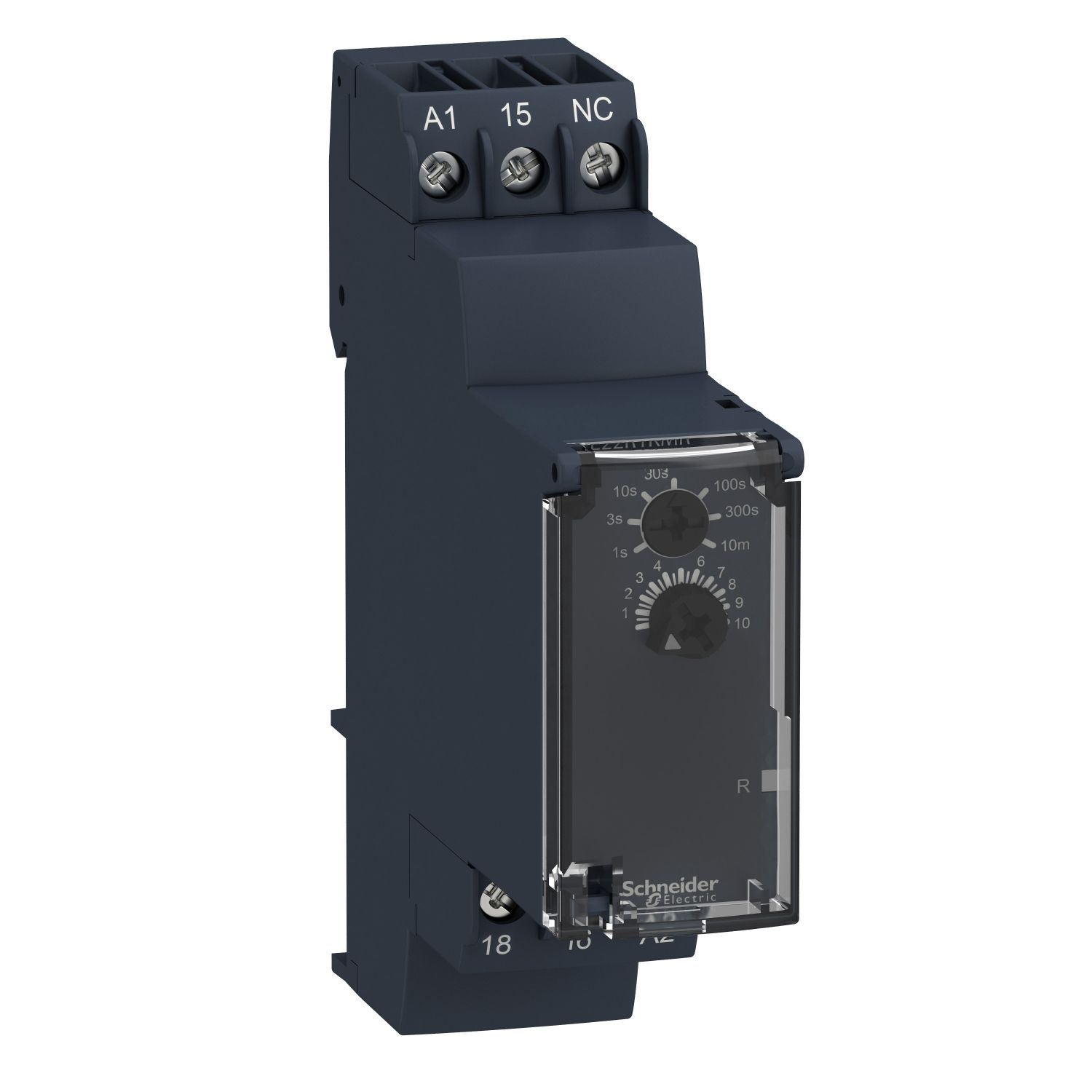 RE22R1KMR, Off-delay timer relay RE22, 8A, 1CO, 0.05s..300h, 24..240V AC/DC