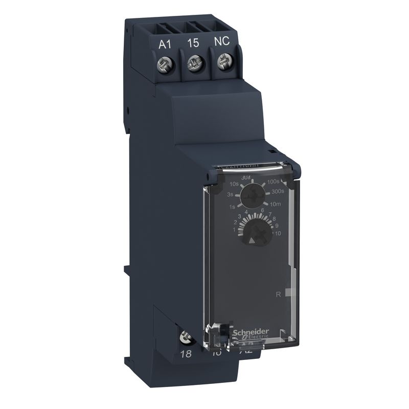 RE22R1KMR, Off-delay timer relay RE22, 8A, 1CO, 0.05s..300h, 24..240V AC/DC