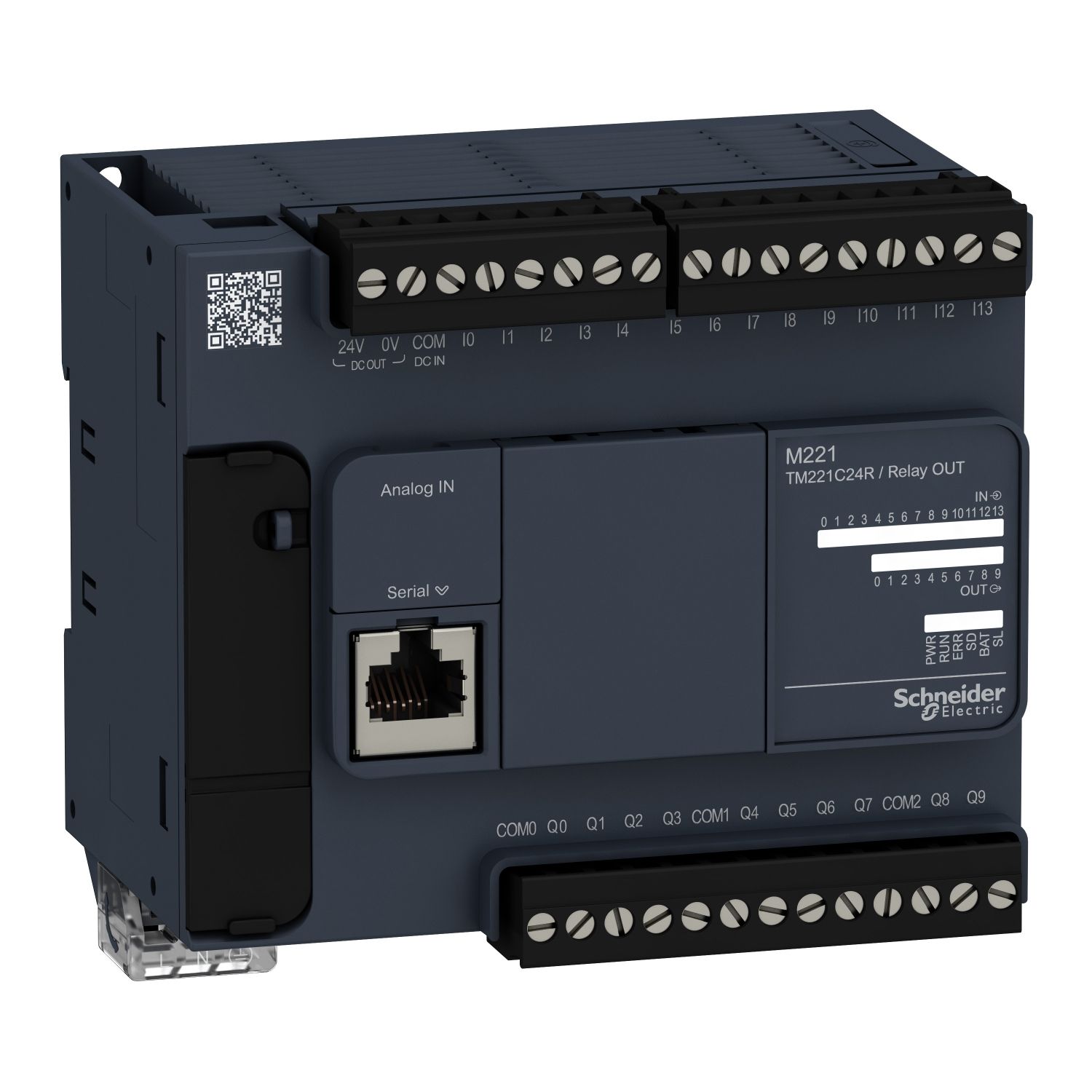TM221C24R, Logic controller M221, 24 IO, relay