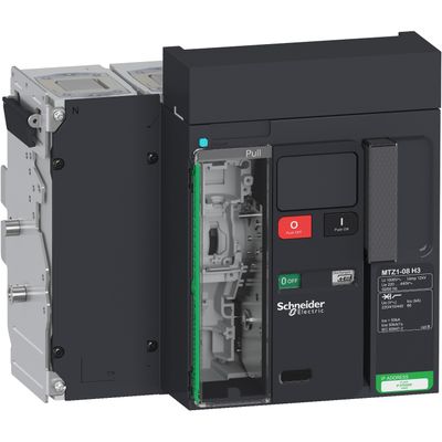LV846458, MasterPact MTZ1, 08H3, drawout, 800A, 4 poles, 66kA/415V AC