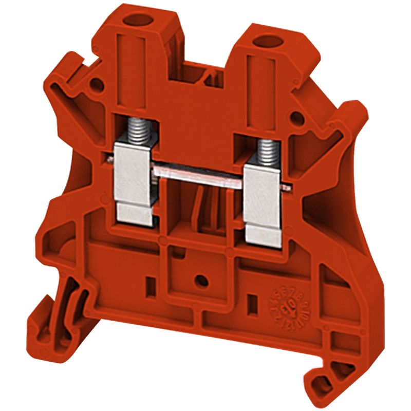 NSYTRV42RD, Terminal block Linergy NSYTRV, passthrough, 4mm², 2 points, red