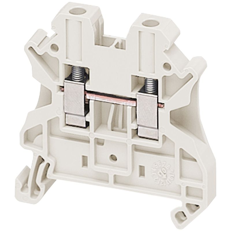 NSYTRV42WH, Terminal block Linergy NSYTRV, passthrough, 4mm², 32A, single-level, white