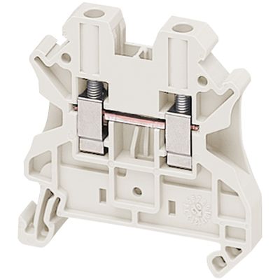 NSYTRV42WH, Terminal block Linergy NSYTRV, passthrough, 4mm², 32A, single-level, white