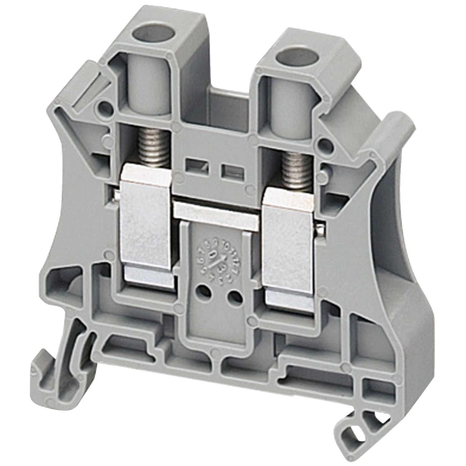 NSYTRV102, Terminal block Linergy NSYTRV, passthrough, 10mm², 57A, single-level, grey