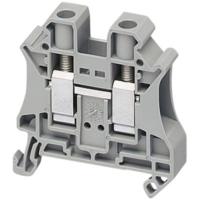NSYTRV102, Terminal block Linergy NSYTRV, passthrough, 10mm², 57A, single-level, grey