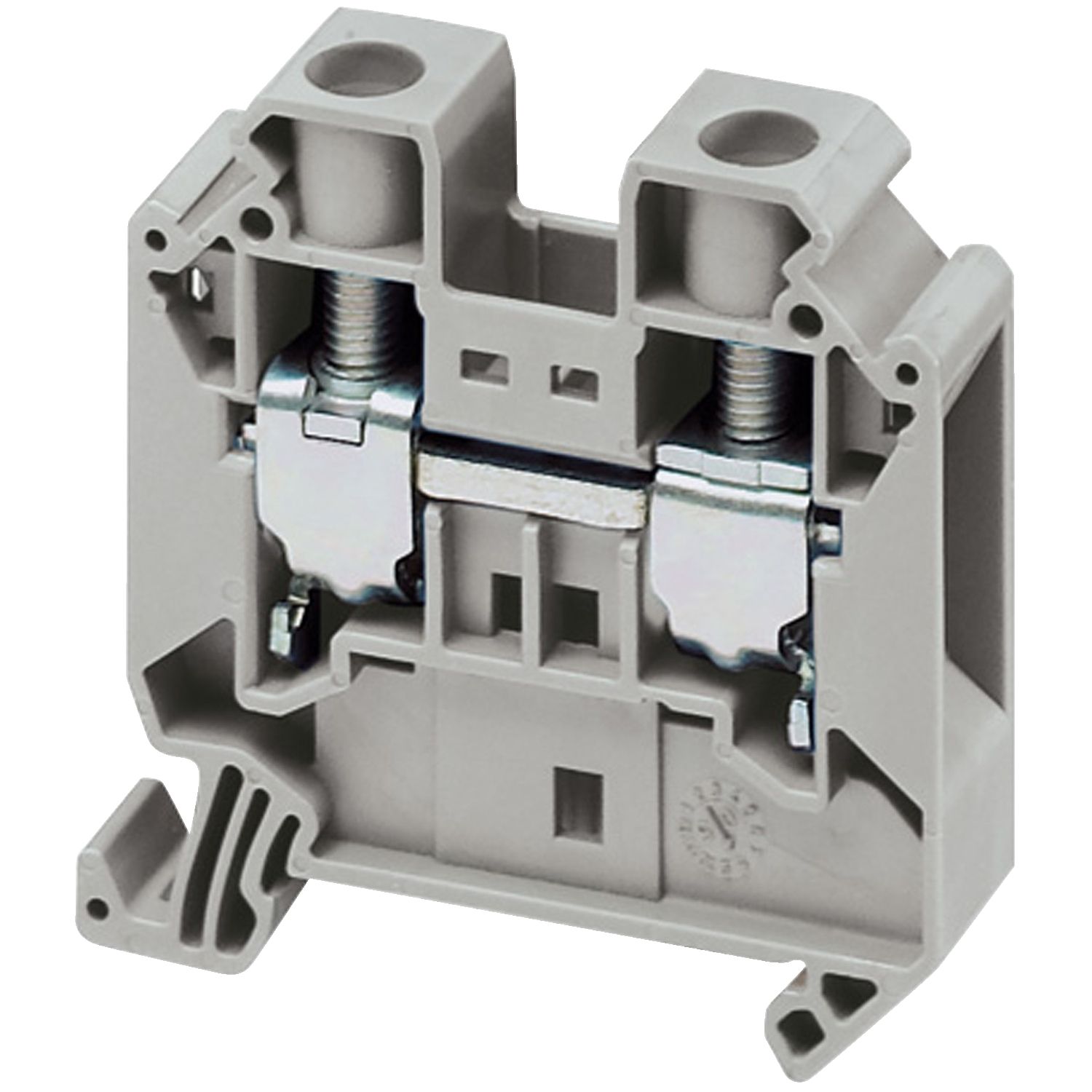 NSYTRV162, Terminal block Linergy NSYTRV, passthrough, 16mm², 76A, single-level, grey